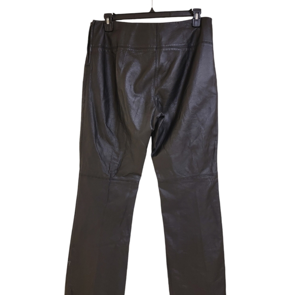 Express Vintage Genuine Leather Black Ladies Pants Size 13/14 PRE-OWNED - Picture 3 of 16